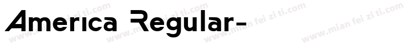 America Regular字体转换